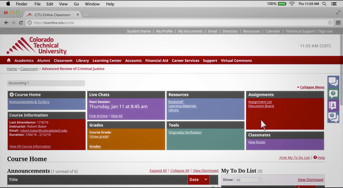 Figure 3. intellipath student dashboard