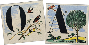 Abecedari catalàtper a nens by Xavier Nogués (Barcelona: Llibreria Nacional Catalana, 1920).