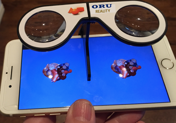 Figure 4. Integrating global virtual reality environments on a smart phone with the LMS