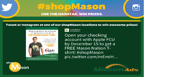Figure 2. Typical #shopMason ad