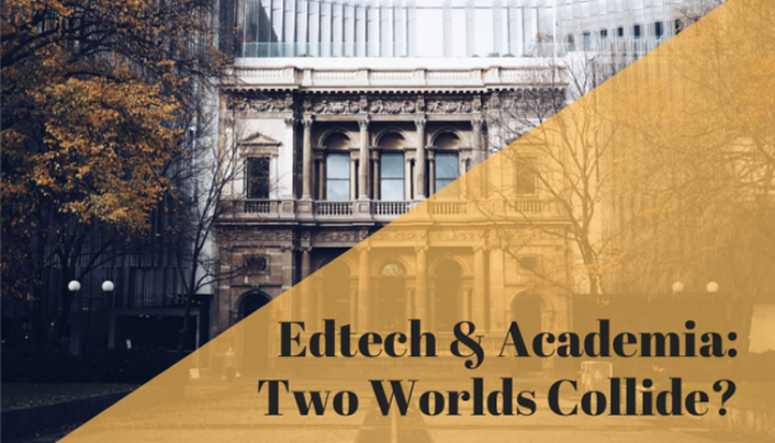 Edtech + Academia: Two Worlds Collide - photo of old building with columns
