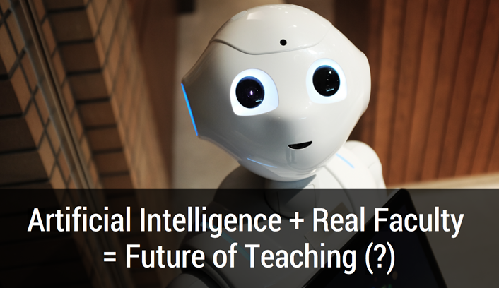 picture of robot with blog's title overlaid on it