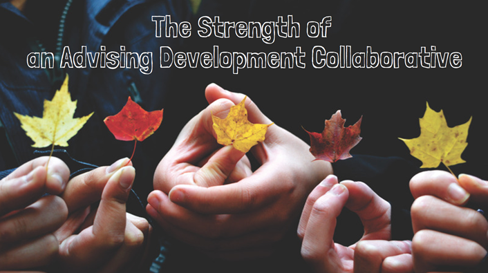 photo of several people's hands holding up autumn leaves by their stems with blog's title overlaid on it
