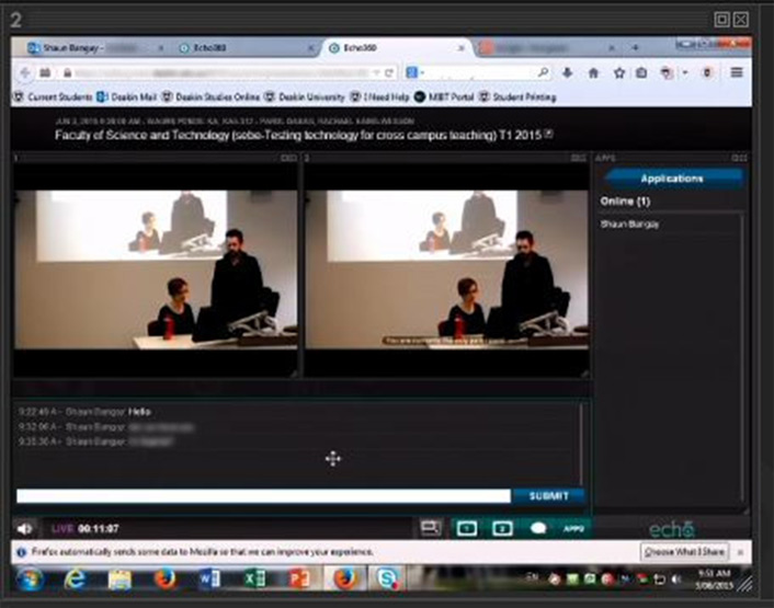 Live-streaming technology at Deakin University