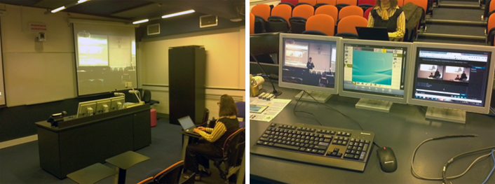 Deakin University’s podium system in a lecture theater