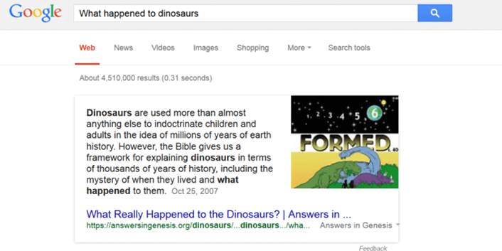 Figure 2. Screenshot of Google search results
