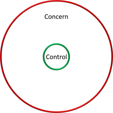 Figure 2. Covey's circles of control