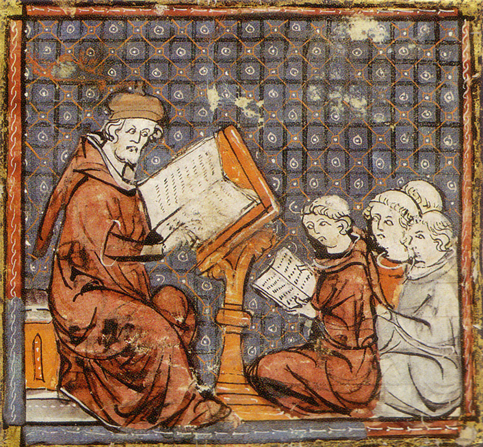 Figure 2. Image of a medieval philosophy lesson