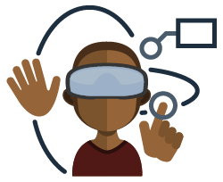X Reality (eXtended Reality) and Immersive Learning icon