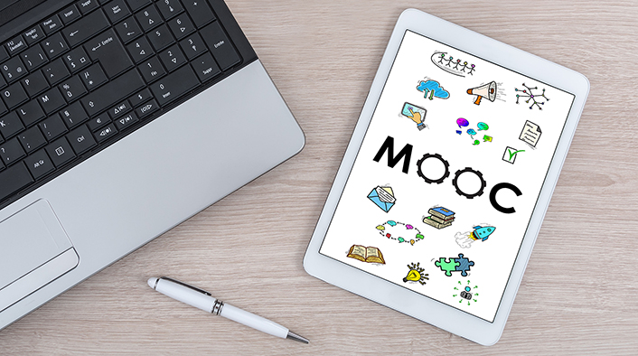 Mooc concept shown on a digital tablet