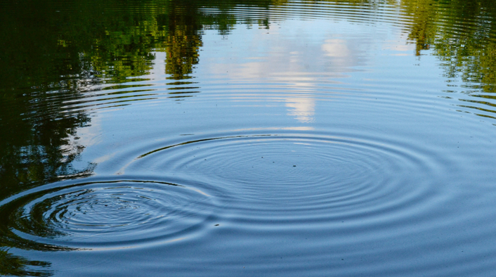 circle ripple in water