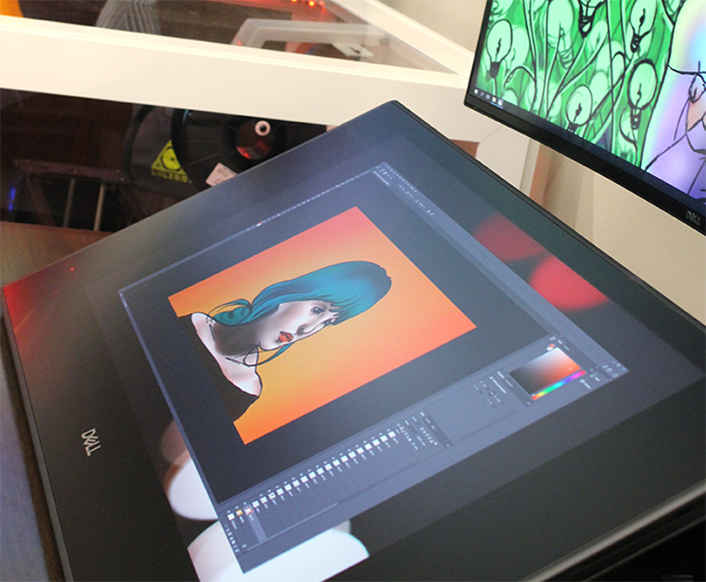 Artwork created on a Dell Canvas display tablet
