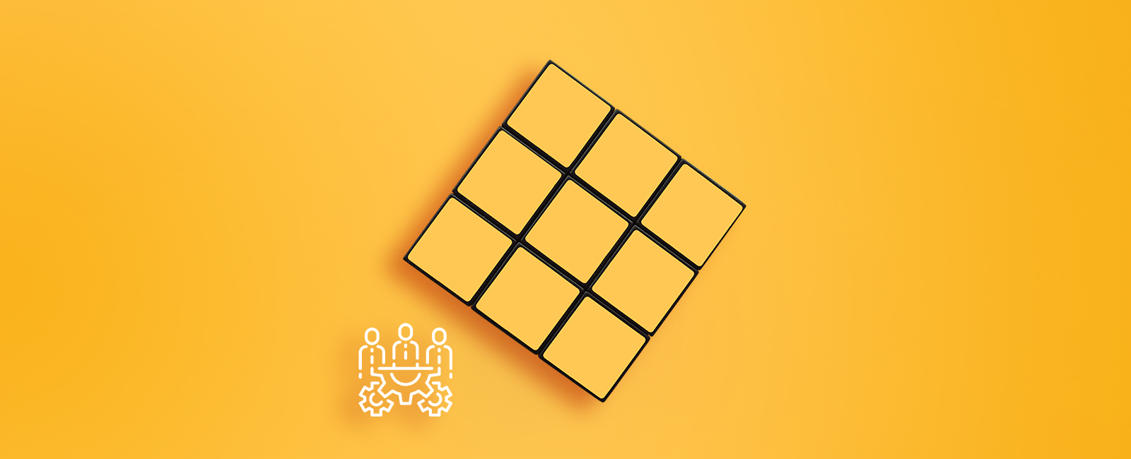 yellow rubics cube