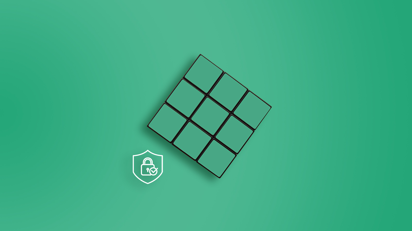 green rubics cube