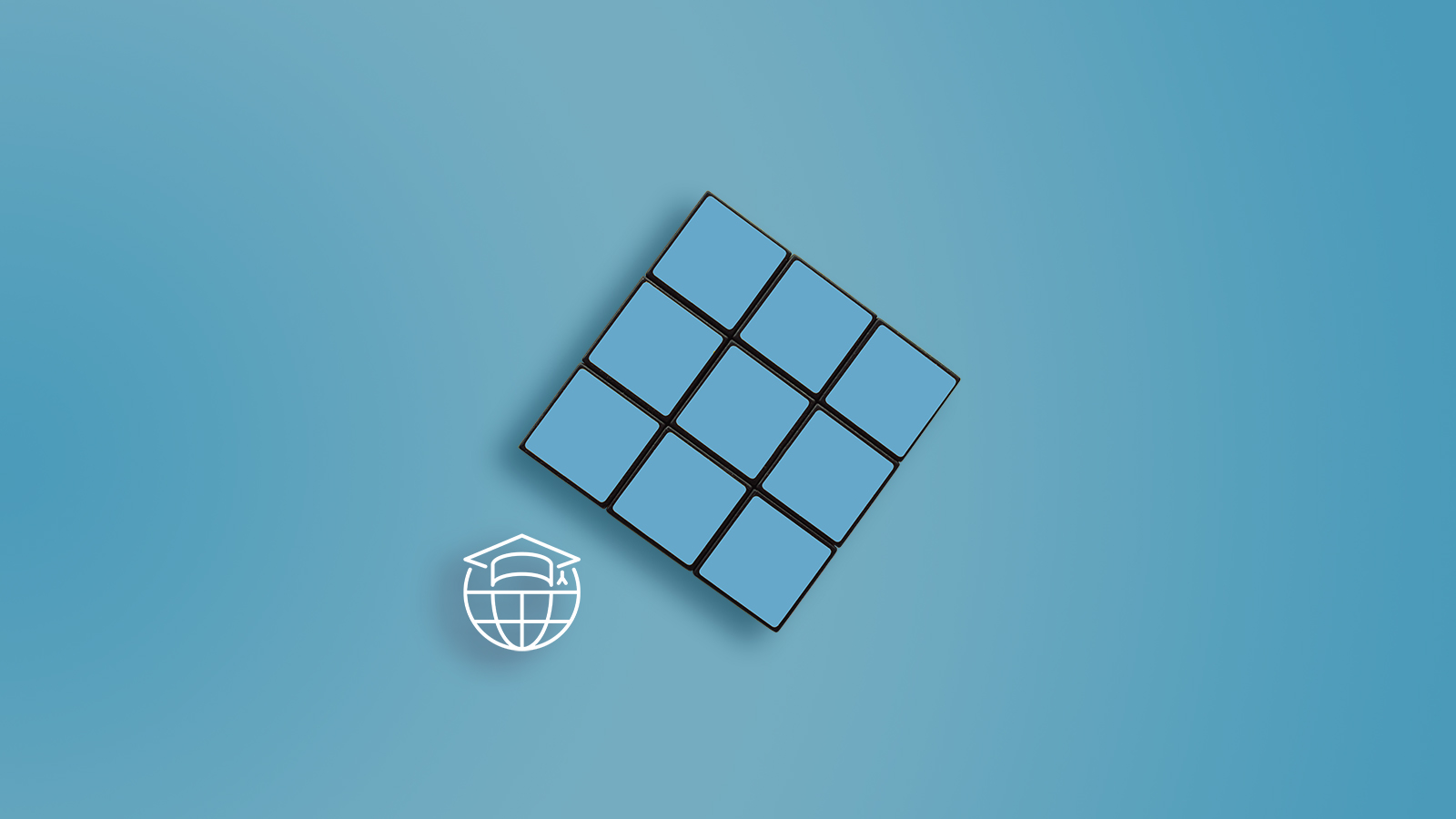 blue rubics cube