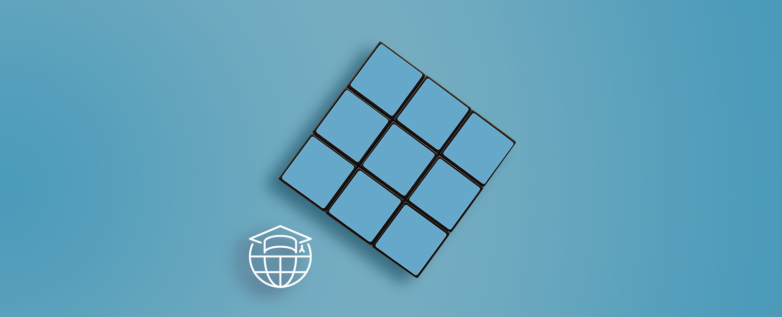 blue rubics cube