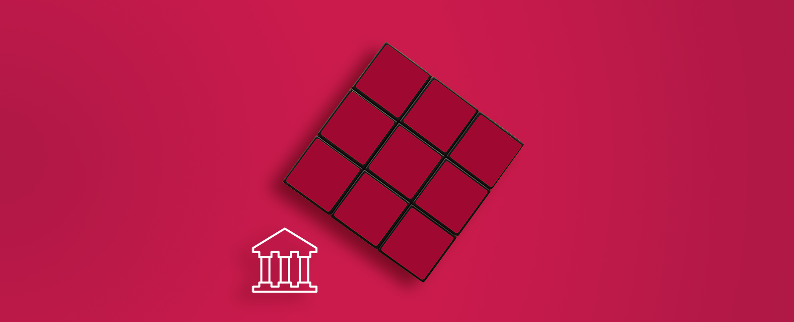 red rubics cube