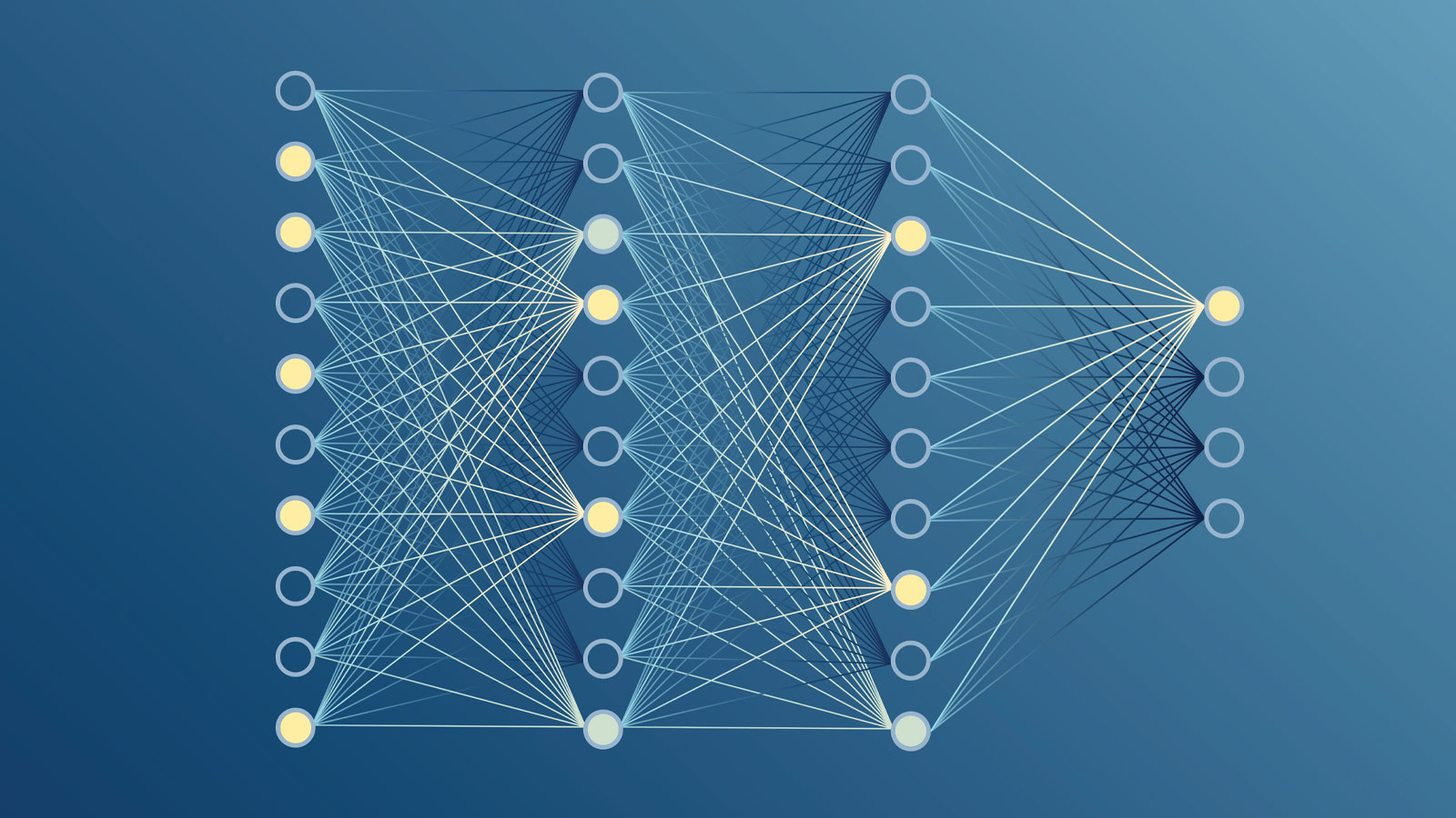 interlinking nodes in a neural network