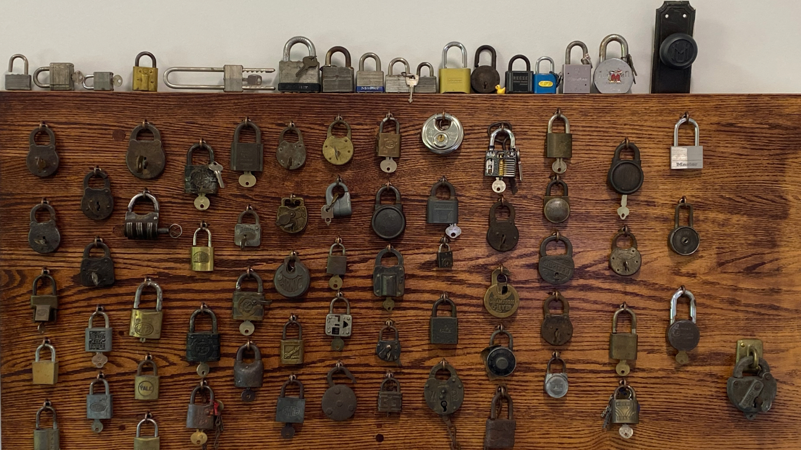 Wall full of locks