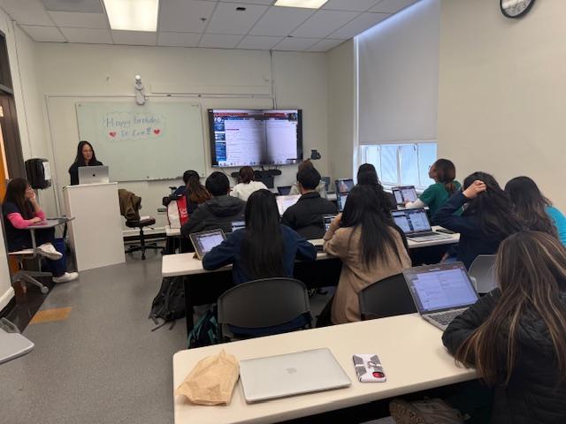 classroom with students and instructor