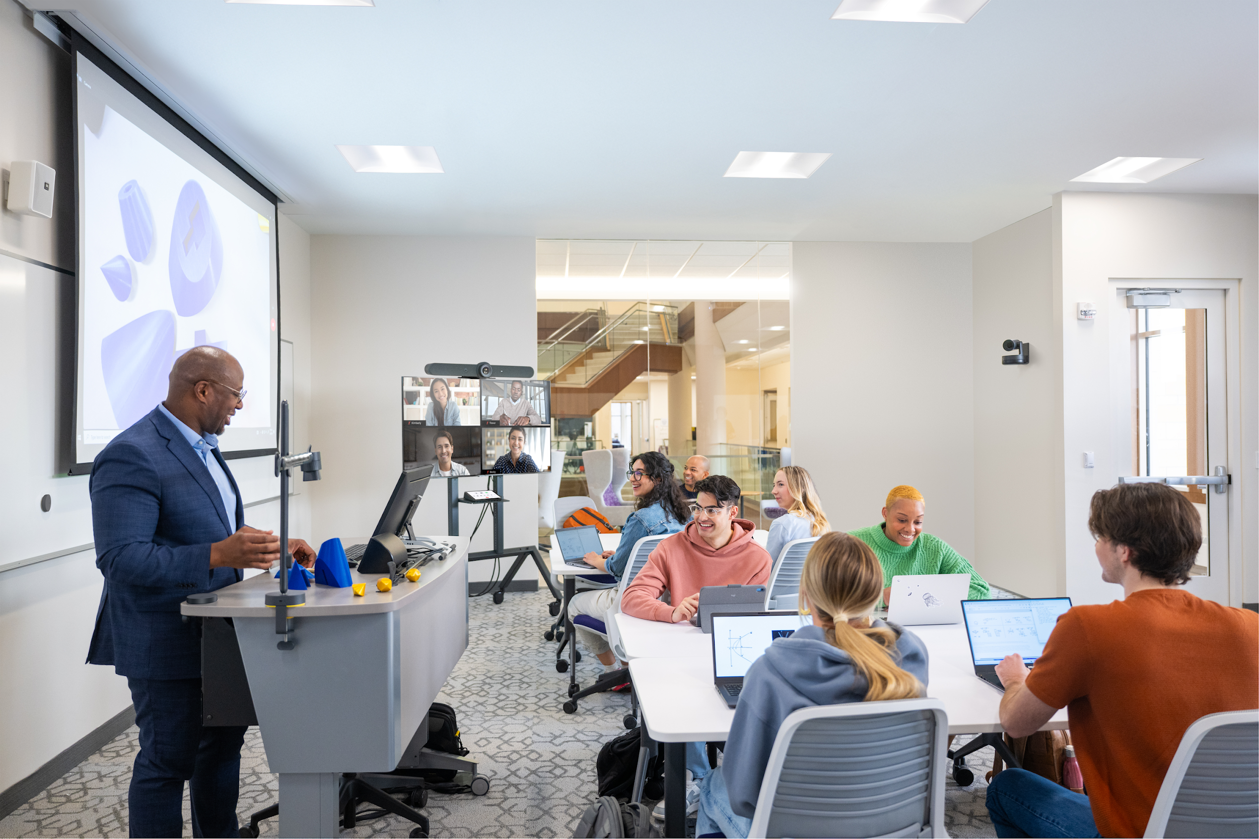 classroom with students and instructor