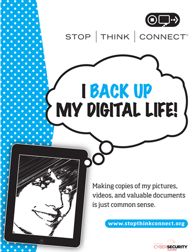 I Back Up poster graphic