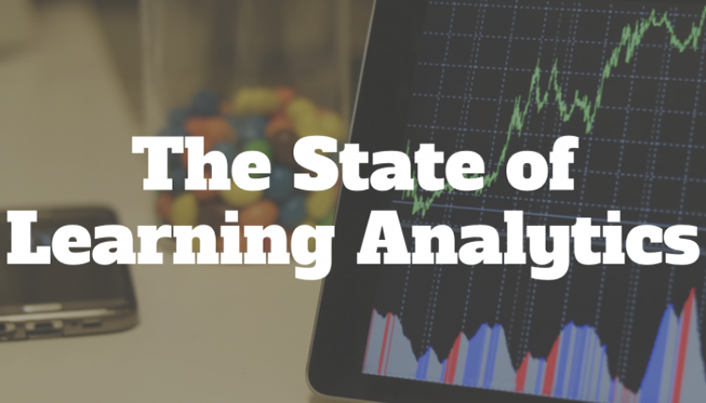The State of Learning Analytics - image of graph on laptop screen