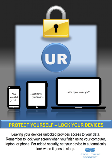 Lock your device poster