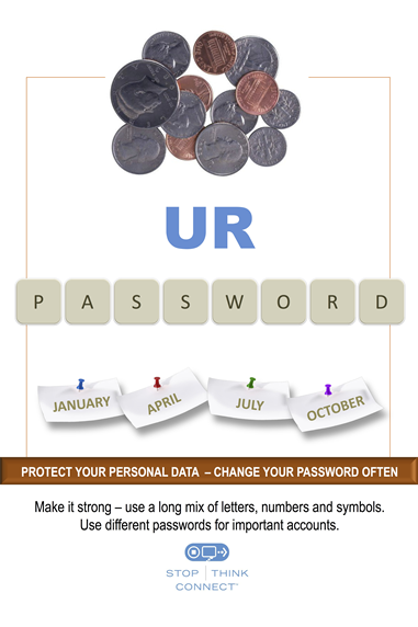 Protect Your Personal Data - Change Your Password Often poster image