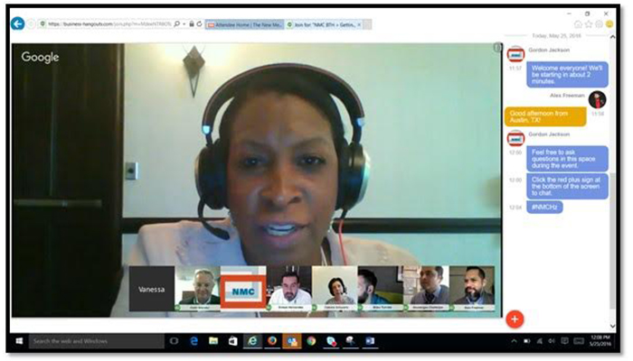 Dr. Vanessa Hammler Kenon, Assistant Vice Provost for IT at the University of Texas at San Antonio, presenting during the NMC Getting Personal webinar on May 25.