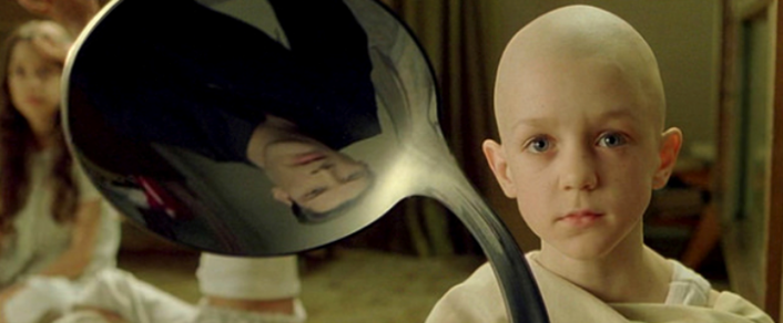 'There is no spoon' picture from The Matrix movie