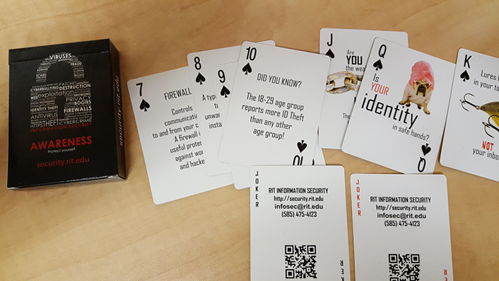 photo of information security awareness playing cards