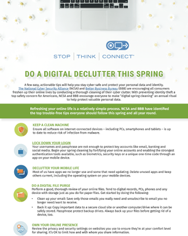 Infographic: Do a Digital Declutter this Spring