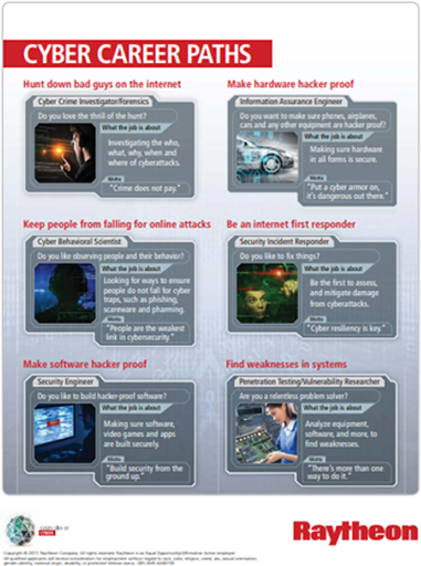 Cyber Career Paths infographic