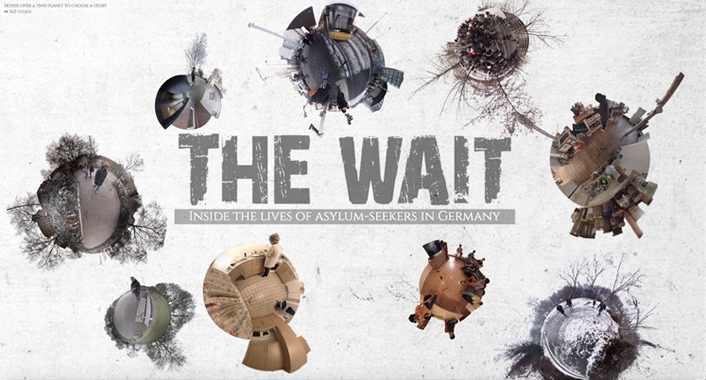 advertisement for The Wait, a 360-degree video master's project