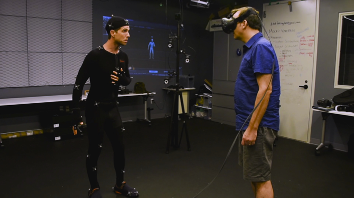 photo of motion-capture technology in use
