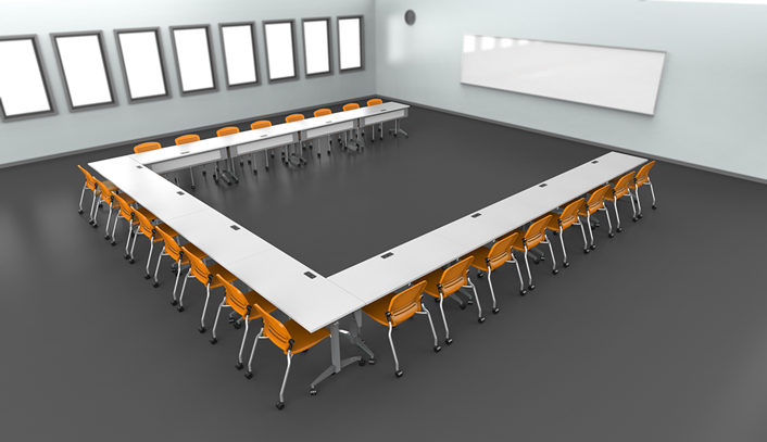 photo of Optio Collaboration Table room set