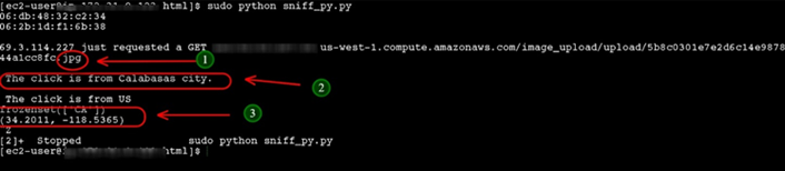 screen capture of console output of the 140-line Python program