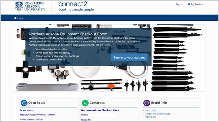 snapshot image of connect2 web page