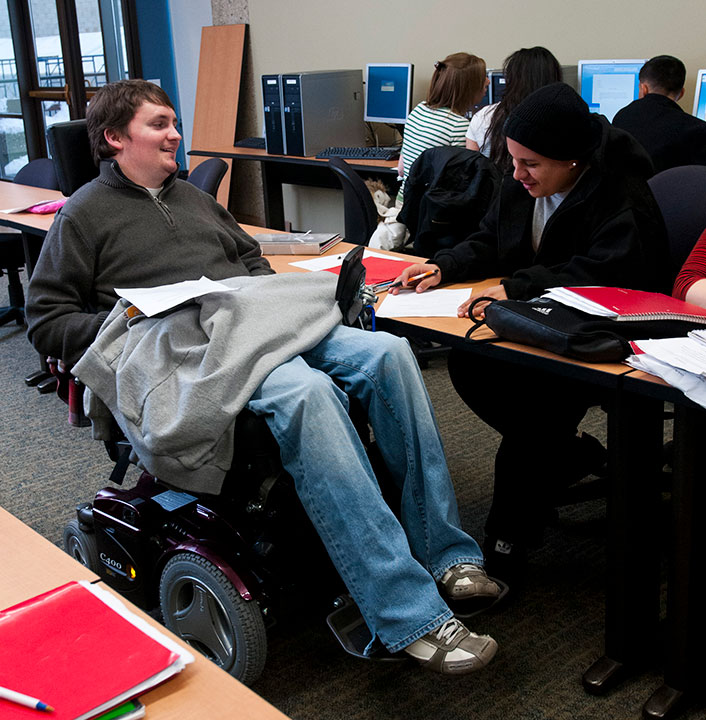 Professor John Mravik in a classroom